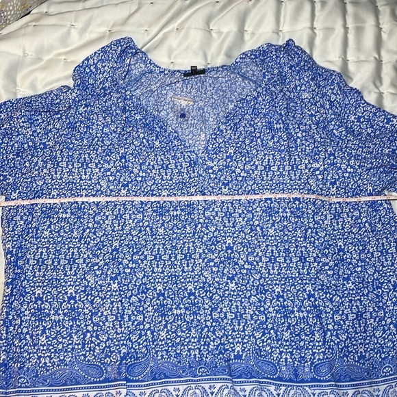 Jones New York blue with white floral print sz 2 X - Picture 6 of 7